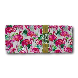 Tommy Bahama Flamingo Melamine Serving Platter Tray Dish Set 2 Tropical